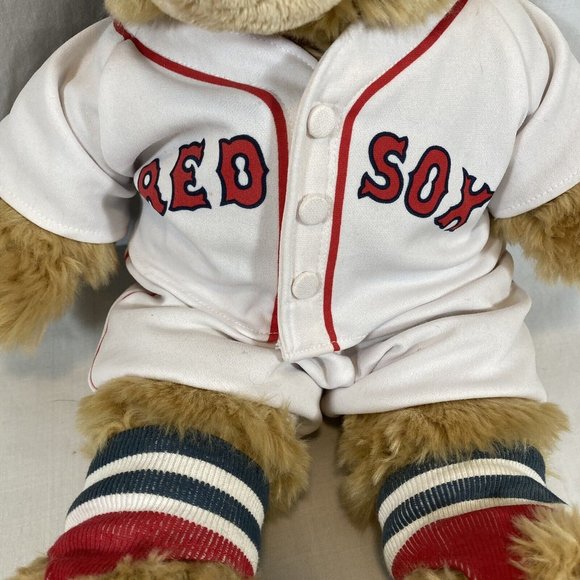 Build A Bear Boston Red Sox Uniform Jersey Pants Socks Hat 17 Inches Teddy Gift - Picture 4 of 11